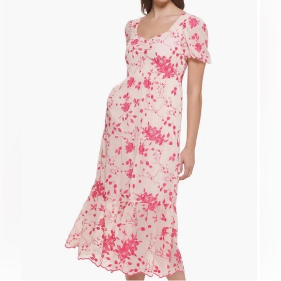 Kensie Dresses & Skirts - Kensie midi pink dress